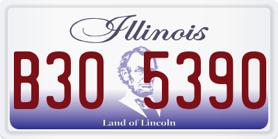 IL license plate B305390