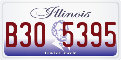 IL license plate B305395