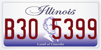 IL license plate B305399