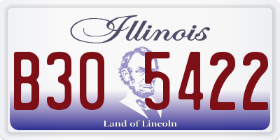 IL license plate B305422