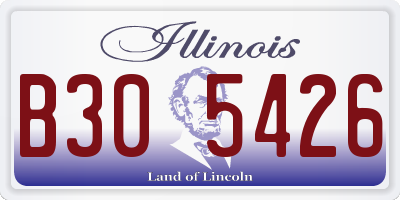 IL license plate B305426