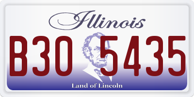 IL license plate B305435