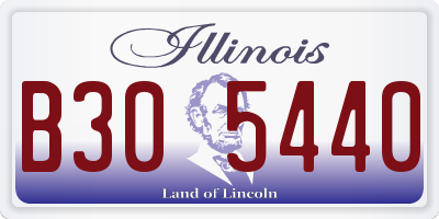 IL license plate B305440