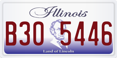 IL license plate B305446