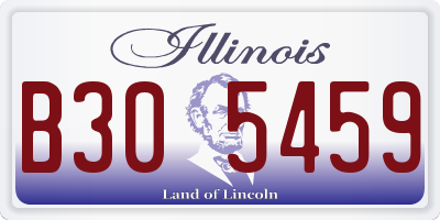 IL license plate B305459
