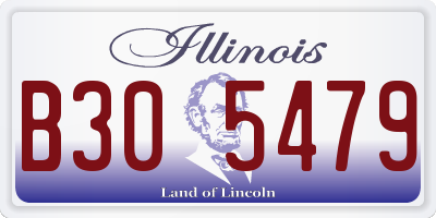 IL license plate B305479