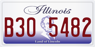 IL license plate B305482
