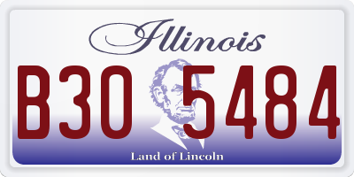 IL license plate B305484