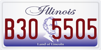 IL license plate B305505