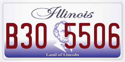 IL license plate B305506