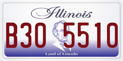 IL license plate B305510
