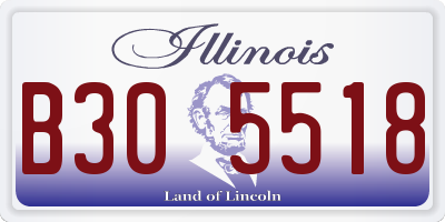 IL license plate B305518