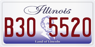 IL license plate B305520