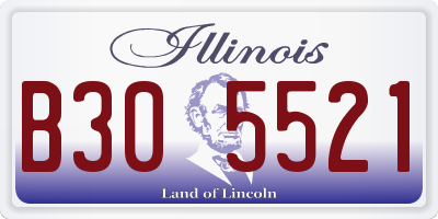 IL license plate B305521