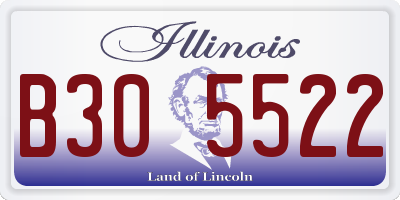 IL license plate B305522