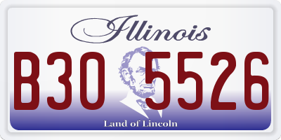 IL license plate B305526