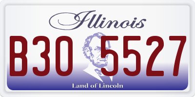 IL license plate B305527