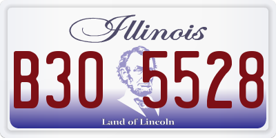IL license plate B305528
