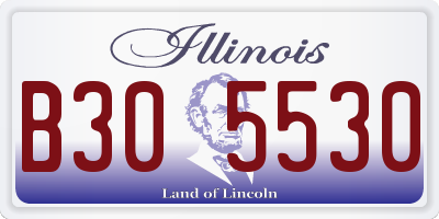 IL license plate B305530
