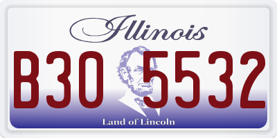 IL license plate B305532