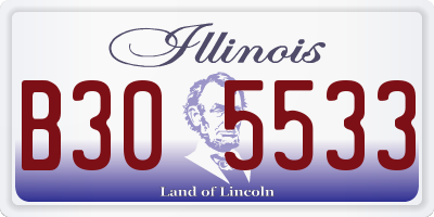 IL license plate B305533