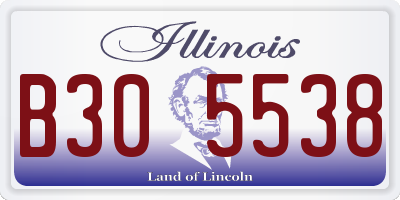 IL license plate B305538