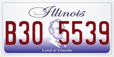 IL license plate B305539