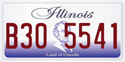 IL license plate B305541