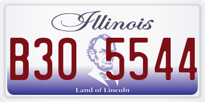 IL license plate B305544