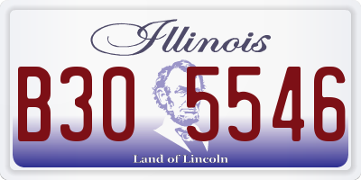 IL license plate B305546