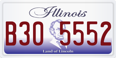 IL license plate B305552