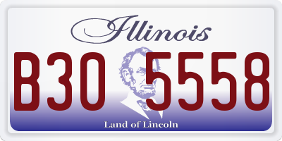 IL license plate B305558