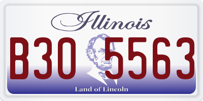 IL license plate B305563