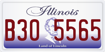 IL license plate B305565