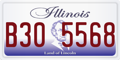 IL license plate B305568