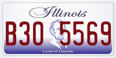 IL license plate B305569