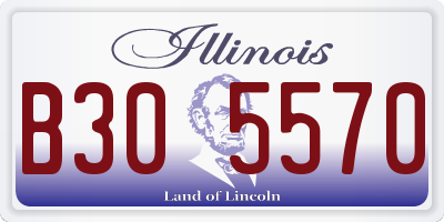 IL license plate B305570