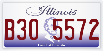 IL license plate B305572