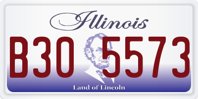 IL license plate B305573