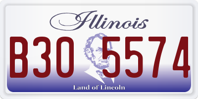 IL license plate B305574