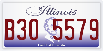 IL license plate B305579