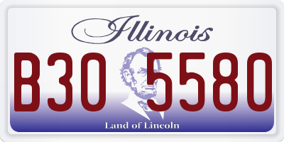 IL license plate B305580