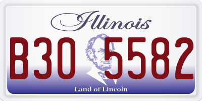 IL license plate B305582