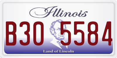 IL license plate B305584