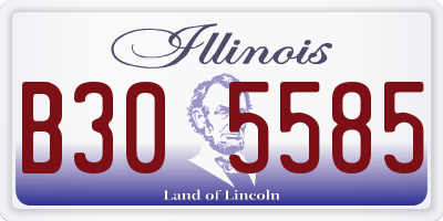IL license plate B305585