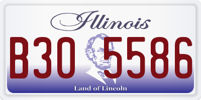 IL license plate B305586