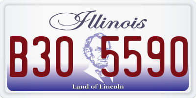 IL license plate B305590
