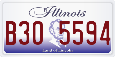 IL license plate B305594