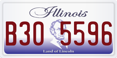 IL license plate B305596