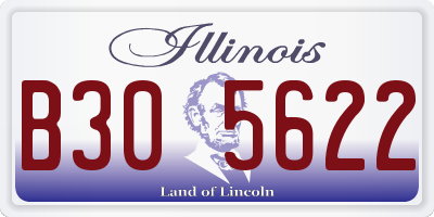 IL license plate B305622
